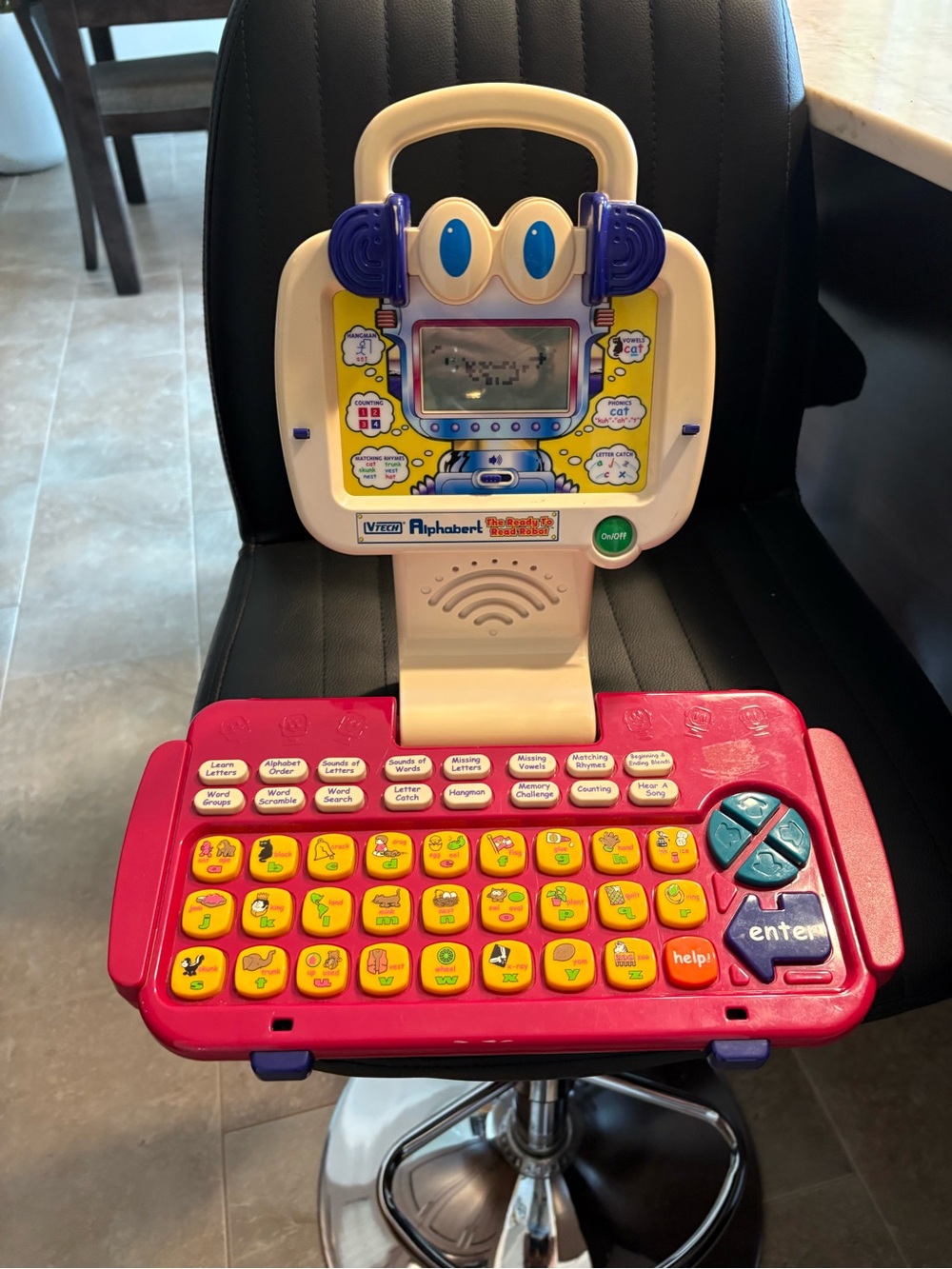 Vtech Alphabert The Ready To Read Robot Laptop - Tested and Working